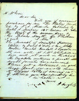 Letter to James McKean from Peter Dougherty, August 1850.