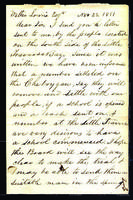 Letter to Walter Lowrie from Peter Dougherty, November 22, 1851.