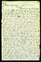 Letter to Walter Lowrie from Peter Dougherty, April 1, 1852.
