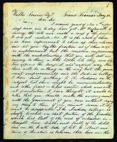 Letter to Walter Lowrie from Peter Dougherty, Grand Traverse, January 20, 1850.