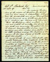 Letter to Charles P. Babcock from Peter Dougherty, Grand Traverse, September 12, 1849.