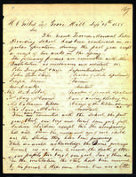 Letter to Henry C. Gilbert from Peter Dougherty, Grove Hill, September 13, 1855.