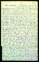 Letter to Daniel Wells from Peter Dougherty, Mackinac, June 8, 1844.