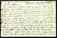 Letter to J.C. Lowrie from Peter Dougherty, Omena, August 17, 1867.
