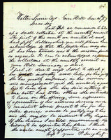 Letter to Walter Lowrie from Peter Dougherty, Grove Hill, December 14, 1857.