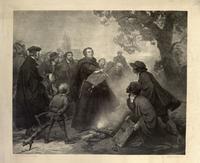 Luther burning the Pope's Bull.