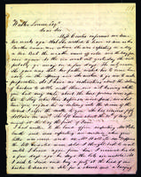 Letter to Walter Lowrie from Peter Dougherty, April 11, 1854.