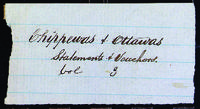 Chippewas and Ottawas statements and vouchers, 1838-1847.