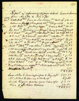 Report of expenses of Mission School Grand Traverse from November 1, 1854 to July 1, 1855.