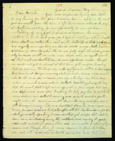 Letter from Peter Dougherty to his uncle, Grand Traverse Bay, October 31, 1847.