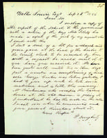 Letter to Walter Lowrie from Peter Dougherty, September 25, 1857.
