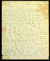 Letter to Walter Lowrie from Peter Dougherty, Grand Traverse Bay, February 8, 1840.