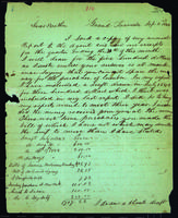 Letter to Daniel Wells from Peter Dougherty, Grand Traverse, September 2, 1844.