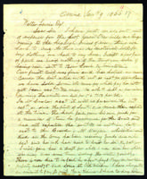 Letter to Walter Lowrie from Peter Dougherty, Omena, January 9, 1866.