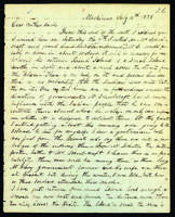 Letter to Daniel Wells from Peter Dougherty, Mackinac, July 12, 1838.