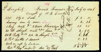 List of mission expenses by Peter Dougherty, Grand Traverse Bay, July 19, 1846.