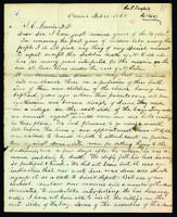 Letter to J.C. Lowrie from Peter Dougherty, Omena, February 15, 1868.