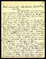 Letter to Walter Lowrie from Peter Dougherty, New Mission, January 16, 1854.