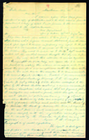 Letter to Walter Lowrie from Peter Dougherty, Mackinac, August 25, 1843.