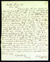 Letter to Walter Lowrie from Peter Dougherty, March 1853.