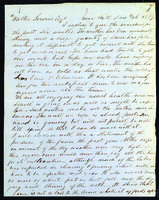 Letter to Walter Lowrie from Peter Dougherty, Grove Hill, January 26, 1857.