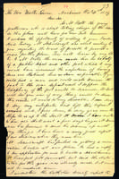 Letter to Walter Lowrie from Peter Dougherty, Mackinac, October 2, 1839.