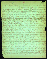 Letter to Daniel Wells from Peter Dougherty, Grand Traverse, January 18, 1843.