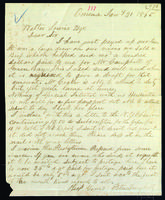Letter to Walter Lowrie from Peter Dougherty, Omena, January 31, 1865.