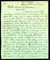 Letter to Walter Lowrie from Peter Dougherty, Omena, February 28, 1862.