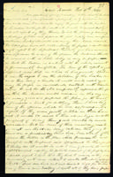 Letter to Daniel Wells from Peter Dougherty, Grand Traverse, February 6, 1841.