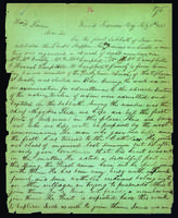 Letter to Walter Lowrie from Peter Dougherty, Grand Traverse Bay, July 6, 1843.