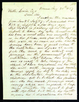 Letter to Walter Lowrie from Peter Dougherty, Omena, August 20, 1859.