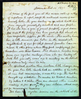 Letter from Peter Dougherty, Omena, February 10, 1871.