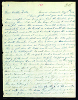Letter to Daniel Wells from Peter Dougherty, Grand Traverse, May 1, 1844.