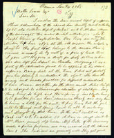 Letter to Walter Lowrie from Peter Dougherty, Omena, January 4, 1865.