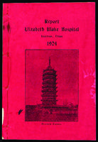 Elizabeth Blake Hospital, Soochow, China annual report, 1924.