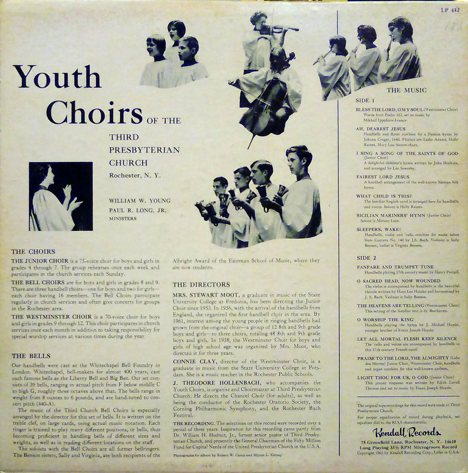 Youth choirs, Third Presbyterian Church, Rochester, N.Y., side 2.