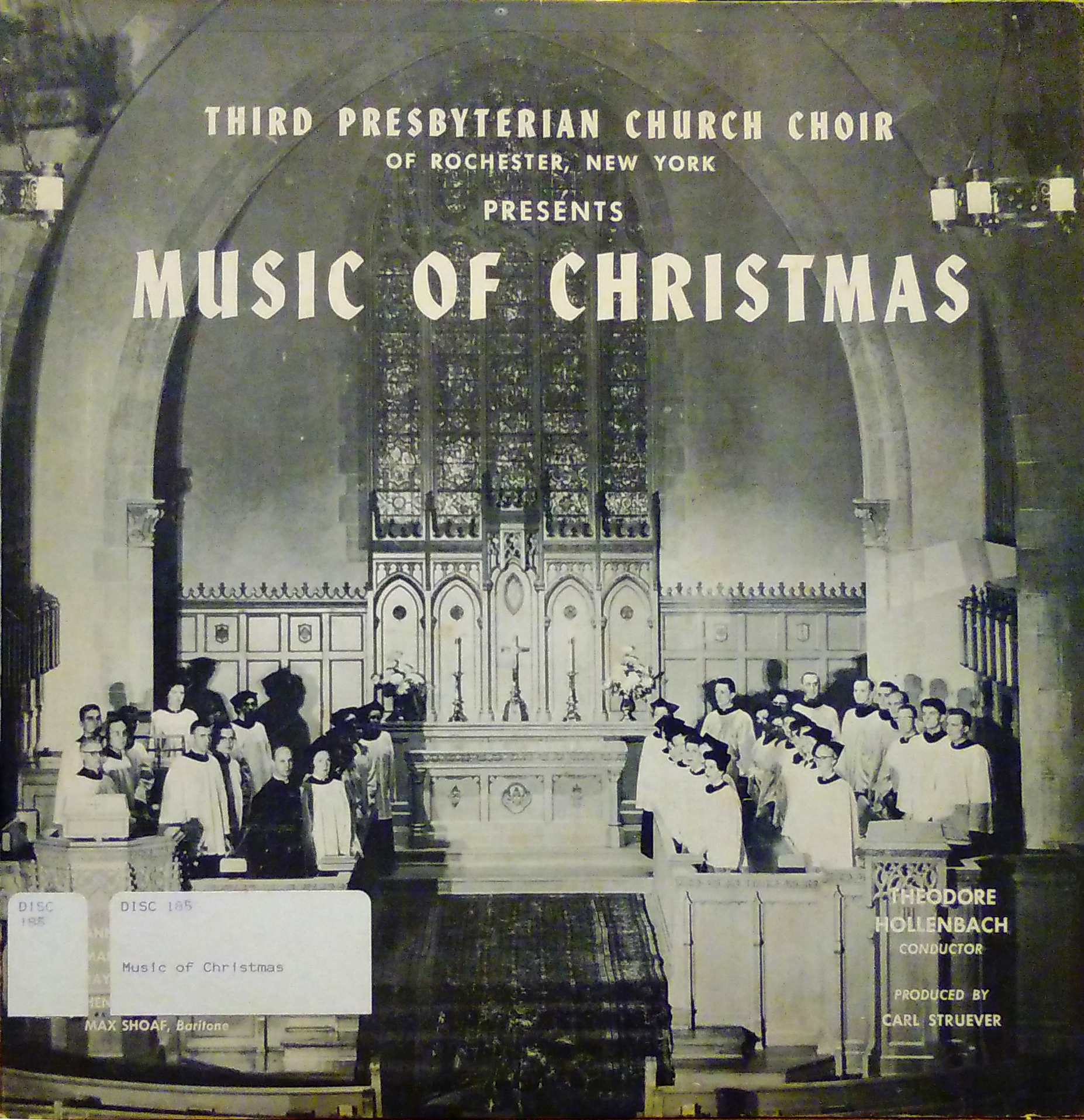 Music of Christmas, Third Presbyterian Church, Rochester, N.Y., side 1.